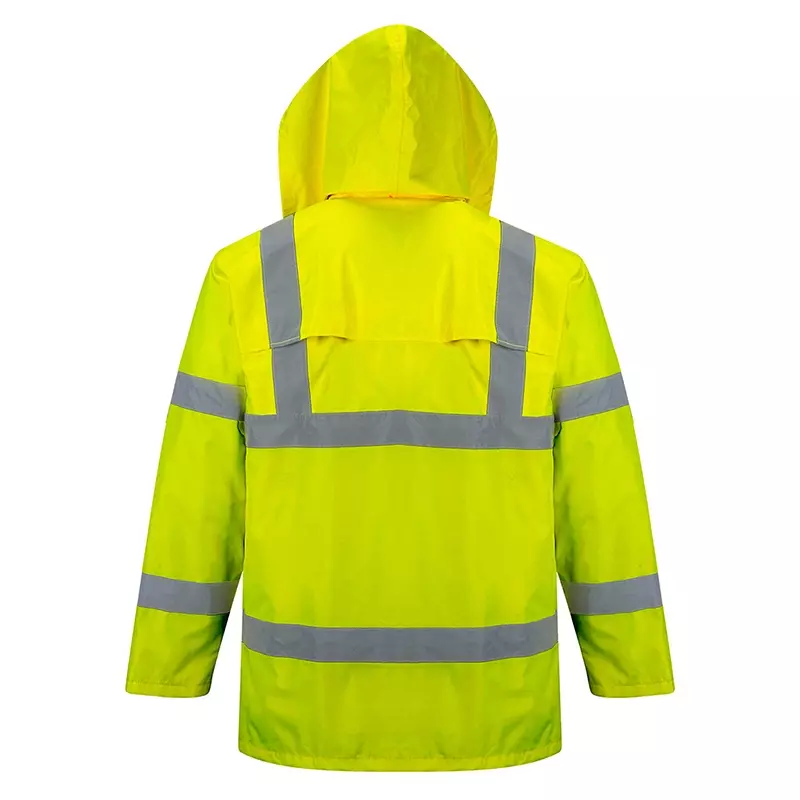 Veste imperméable à capuche Portwest H440 haute visibilité orange fluo, taille XS