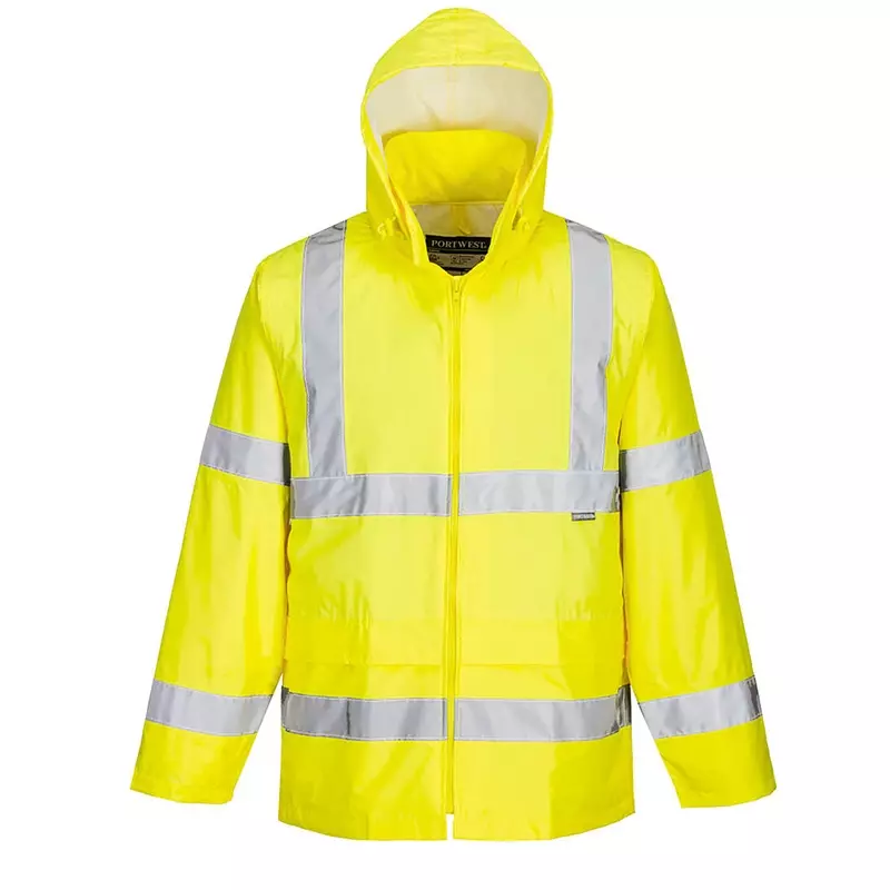 Veste de pluie haute visibilité Portwest H440 avec capuche, jaune fluo, taille S