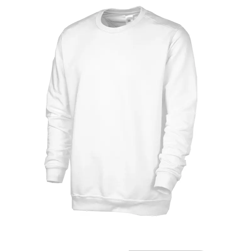 Sweatshirt unisex BP 1623 193 21 wit maat M