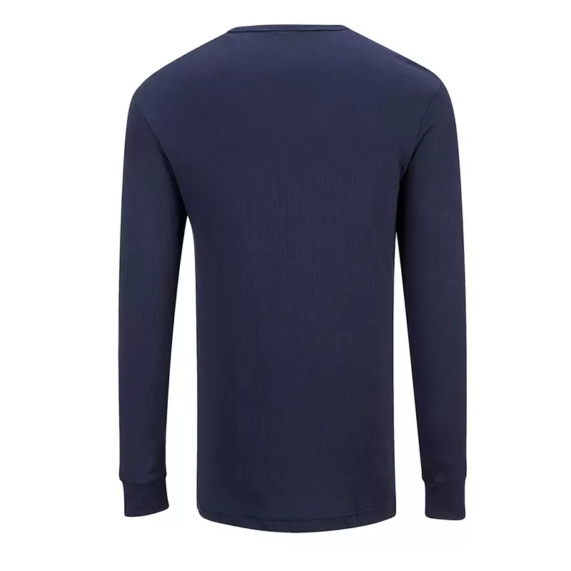 T-shirt thermique Portwest B123 à manches longues, bleu marine, taille L