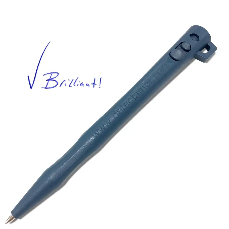 Tufftip pen HD with hanging loop, blue housing, blue ink