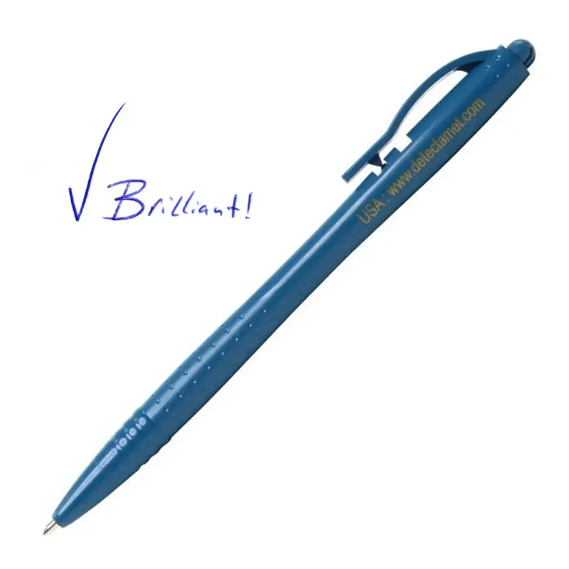 Stylo Detectamet Economy détectable avec clip, encre bleue