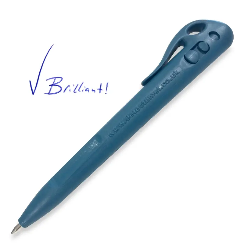 Detectamet Elephant Tufftip pen detecteerbaar met clip blauw