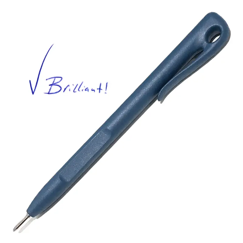 Stylo-plume éléphant avec clip, encre bleue