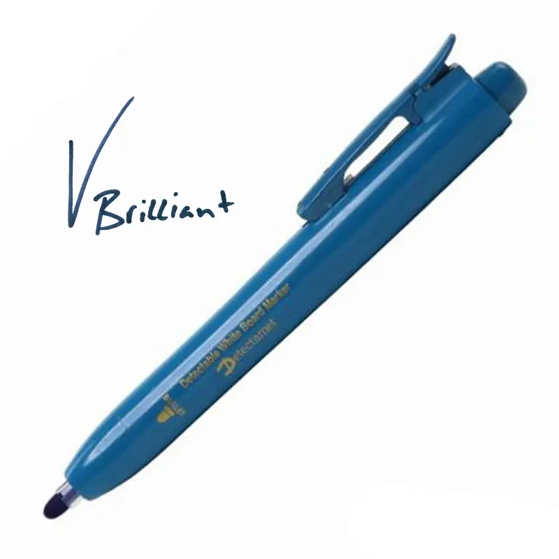 Whiteboard marker inklikbaar ronde punt inkt blauw