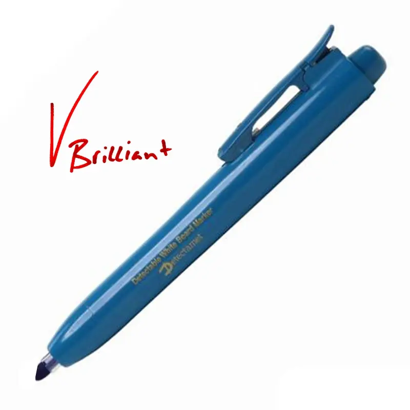 Marqueur pour tableau blanc Detectamet à pointe biseautée détectable, encre rouge