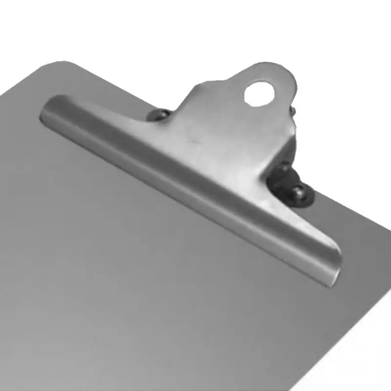 Trombone en acier inoxydable Detectamet pour fixation sur porte-documents ou murale