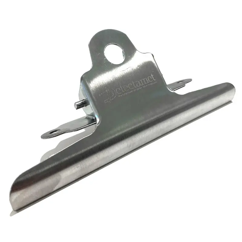 Trombone en acier inoxydable Detectamet pour fixation sur porte-documents ou murale