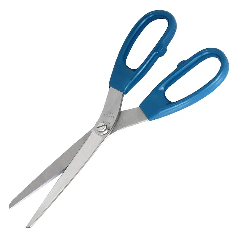 Schaar detecteerbaar RVS bladen 210 mm blauw