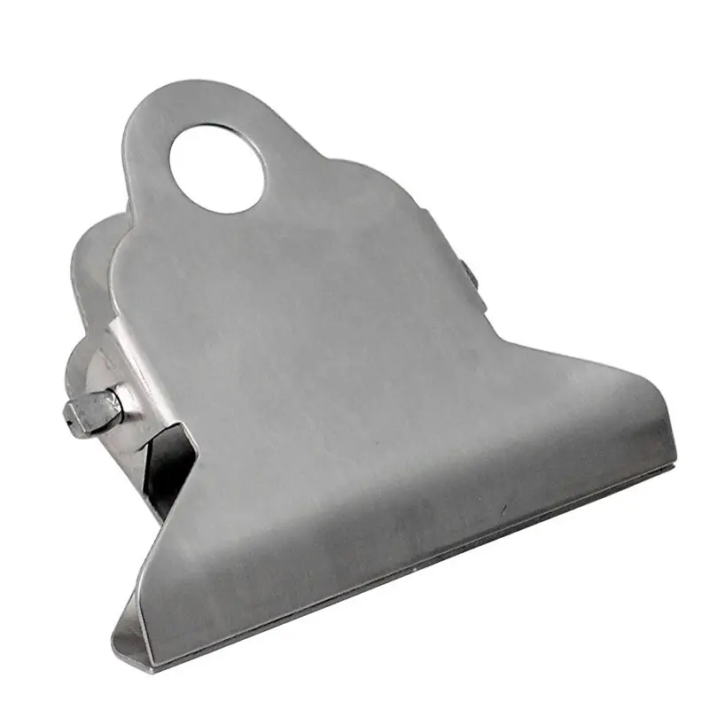 Detectamet RVS papierklem Bulldog 75 mm