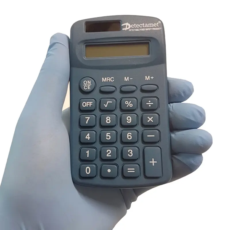 Calculatrice d'énergie solaire portable bleue