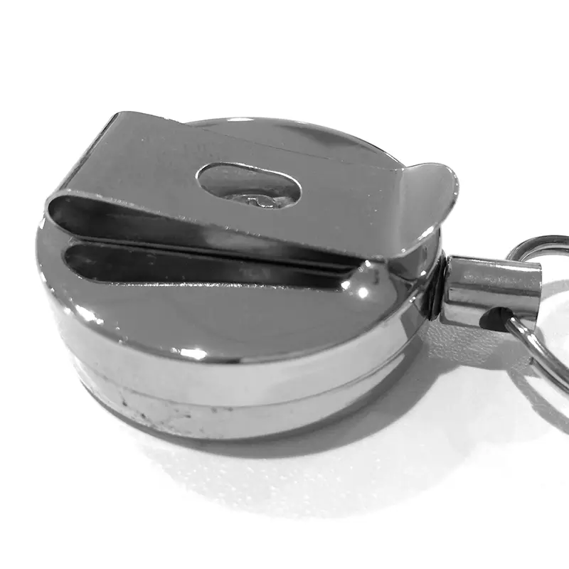 Detectamet sleutelhanger detecteerbaar uittrekbaar RVS nylon 70 cm