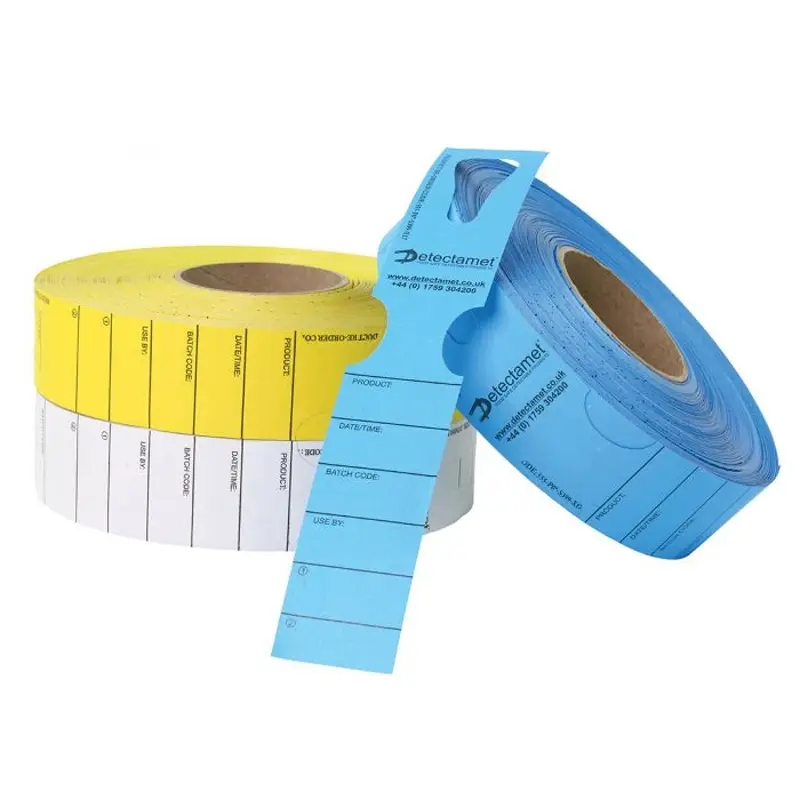 Large detectable label 50x279 mm blue