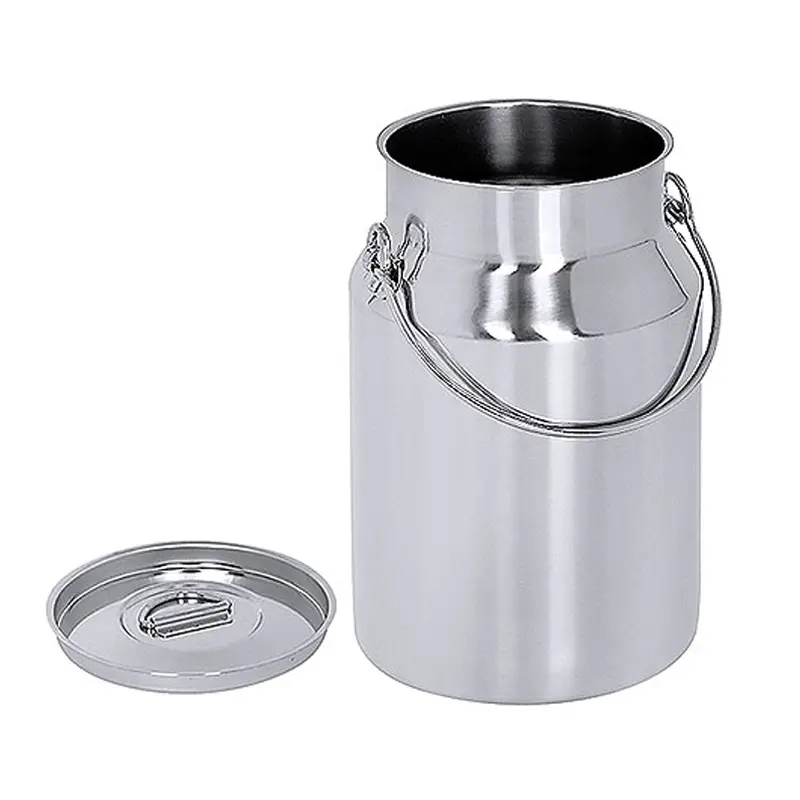 Karnton met deksel RVS 18/10 Ø13,5x18,5 cm 2 liter