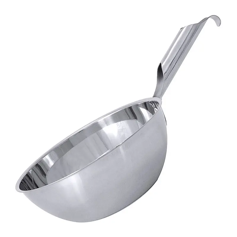 Round hand scoop with hollow handle Stainless steel 18/10 ø20 cm 1.5 liters