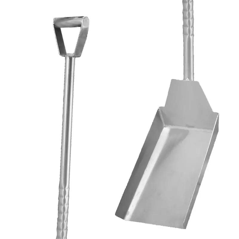 Pelle en acier inoxydable avec poignée en D 1190 mm