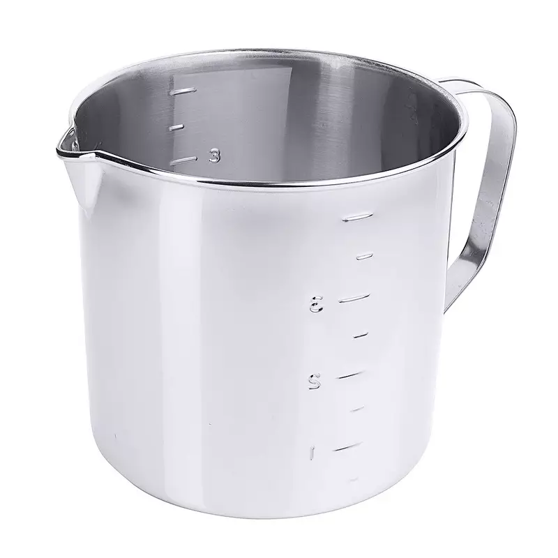 Measuring cup with graduations and pouring spout Stainless Steel 18/10 4.0 l