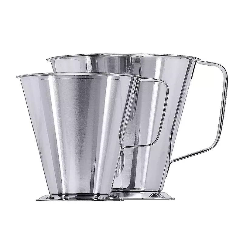Measuring cup with base and markings, stainless steel 18/10, 0.5 l