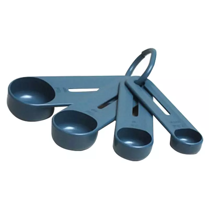 Measuring spoons detectable 2.5-5-10-15 ml blue