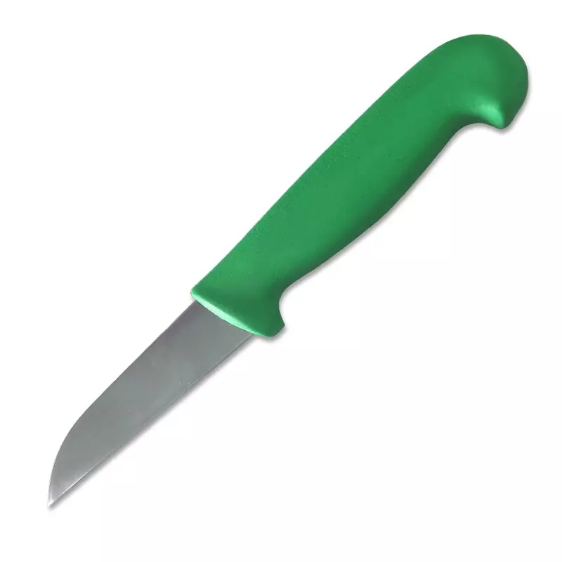 Couteau à légumes à lame droite détectable 9 cm vert