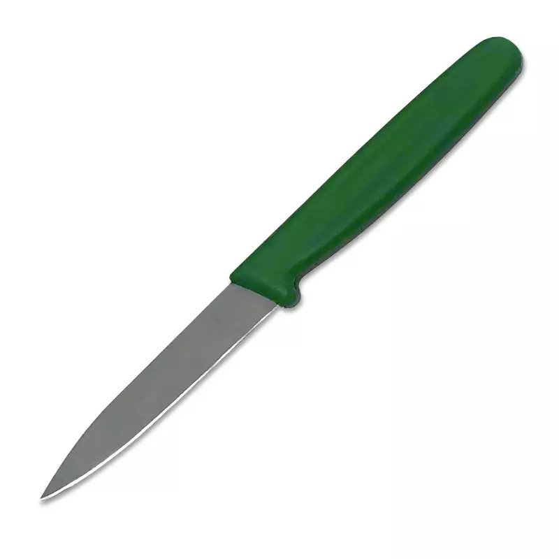 Couteau à peler détectable 7 cm vert