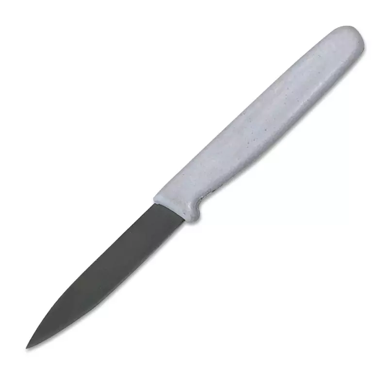 Couteau à peler détectable 7 cm blanc