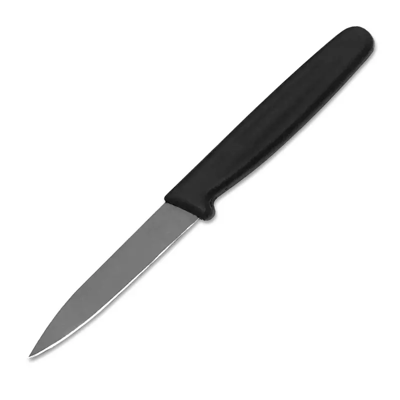 Couteau à peler détectable 7 cm noir