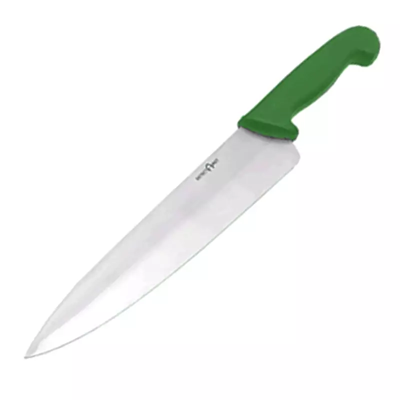 Couteau de chef détectable 25 cm vert