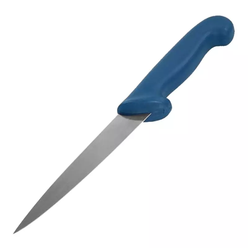 Fileermes flex. detecteerbaar breed lemmet 16 cm blauw