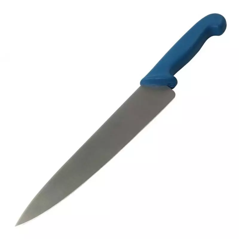 Detectable chef's knife 16 cm blue