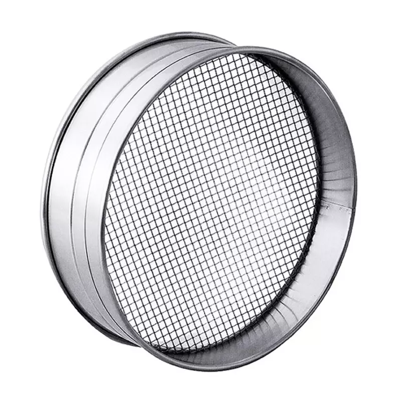 Zeef middelfijn RVS 18/10 1x2,5 mm mazen 350x100 mm