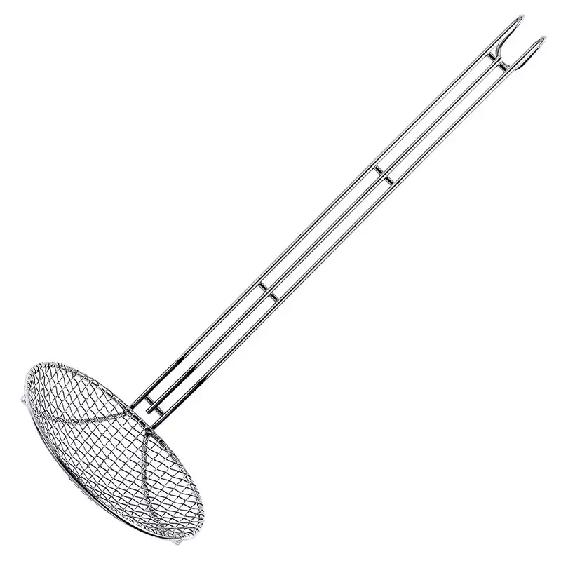 Frituurschep RVS 18/10 ø20 cm steellengte 43 cm