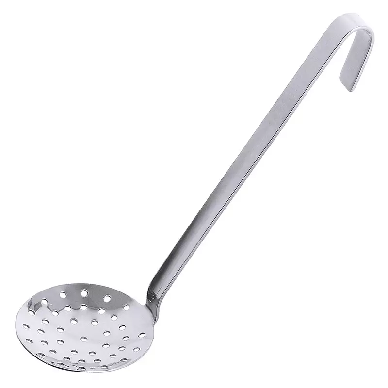 Stainless steel slotted spoon 18/10 ø20x47 cm