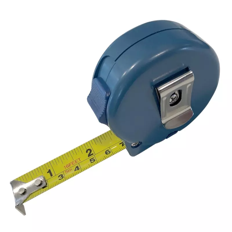 Mètre ruban Detectamet de 5 mètres en acier inoxydable, détectable, bleu