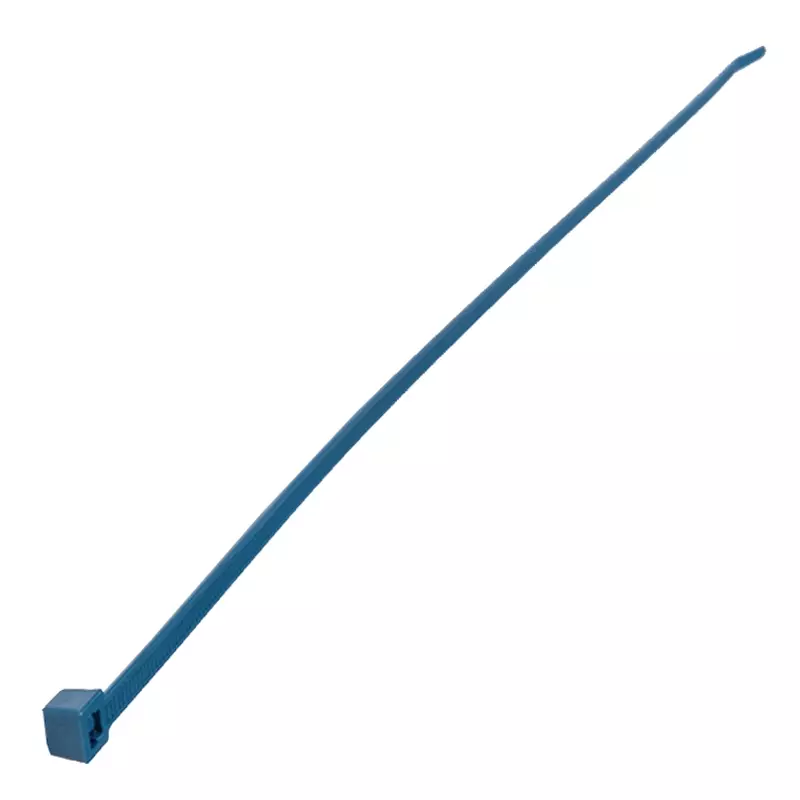 Collier de serrage HellermannTyton PA66MP en polyamide bleu détectable 380 x 7,6 mm