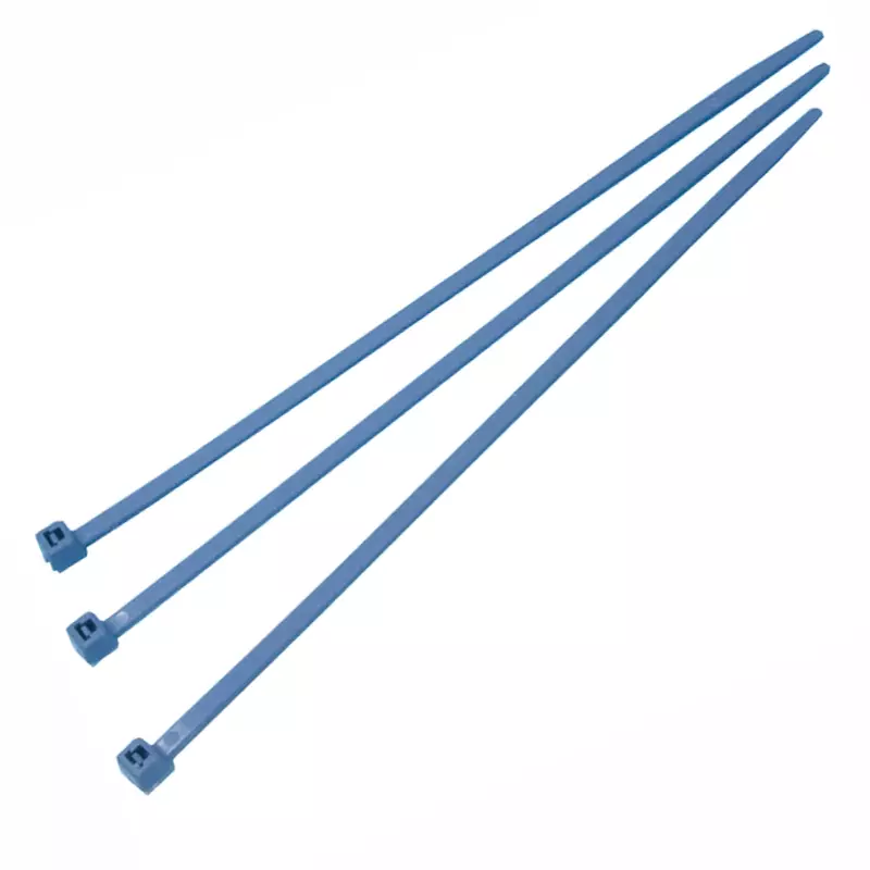 Detectable cable tie PA66MP+ 203x4.7 mm blue