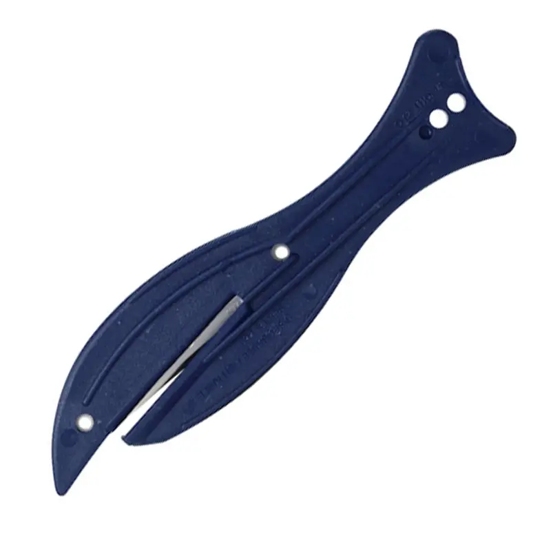 Couteau de sécurité détectable SK108 sans lame à crochet bleu