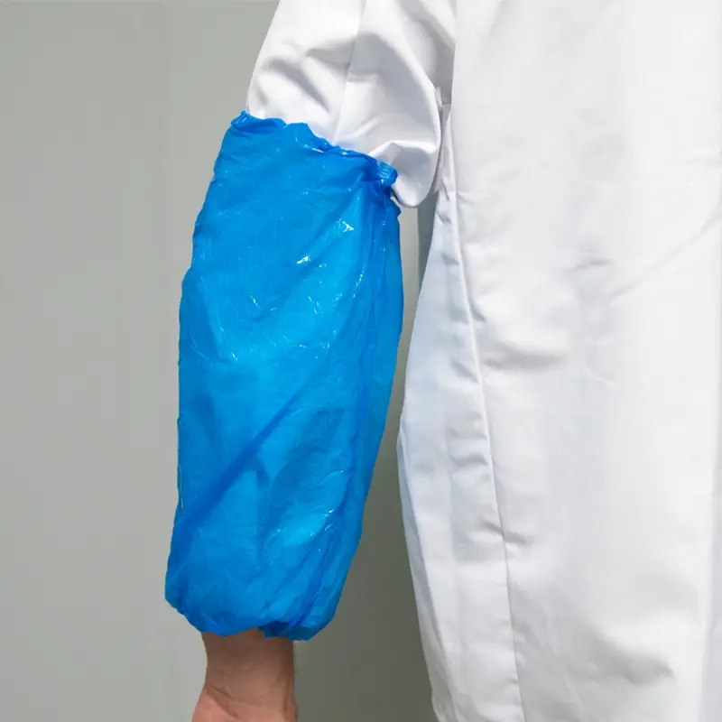 Hycare disposable oversleeve detectable PE 30 µm blue