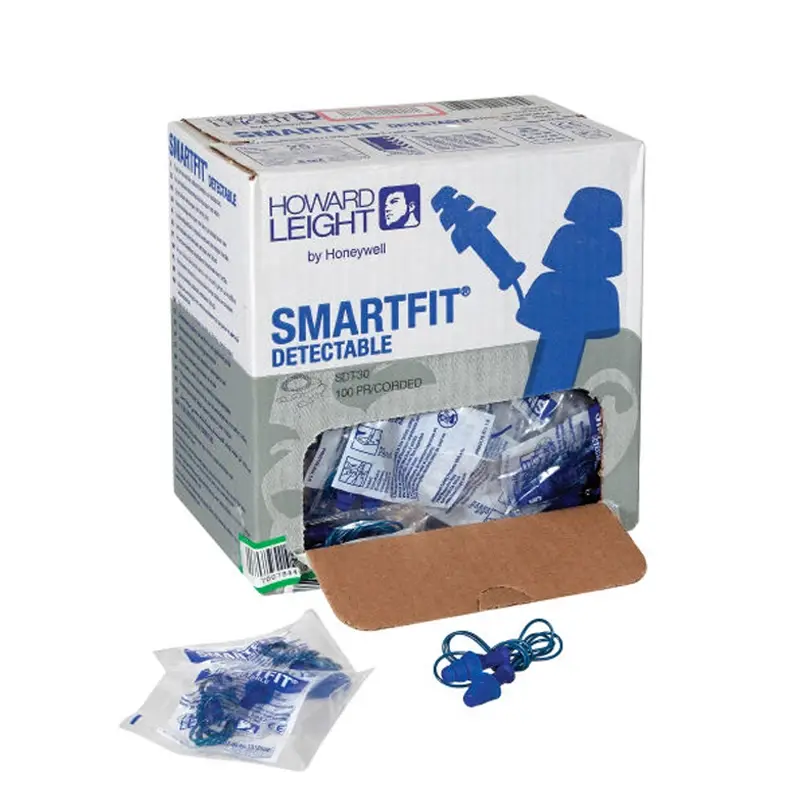 Howard Leight SmartFit Detectable Ear Plugs with Cord