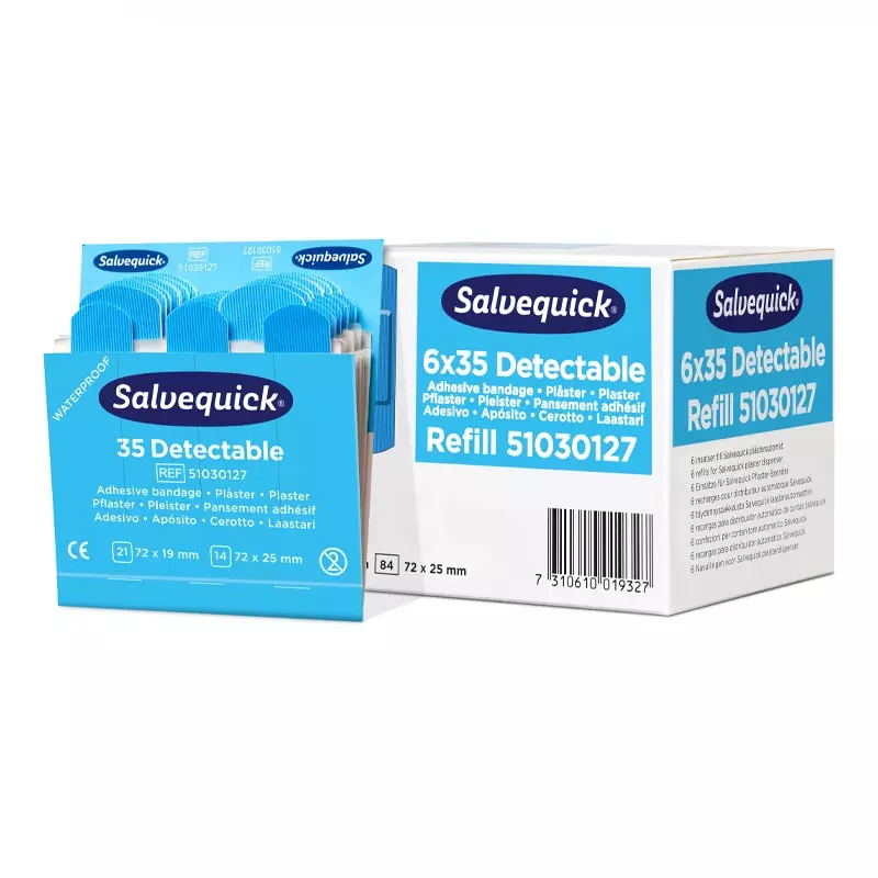 Plâtre bleu détectable Cederroth Salvequick 51030127