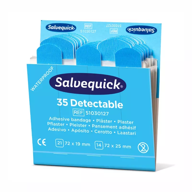 Plâtre bleu détectable Cederroth Salvequick 51030127