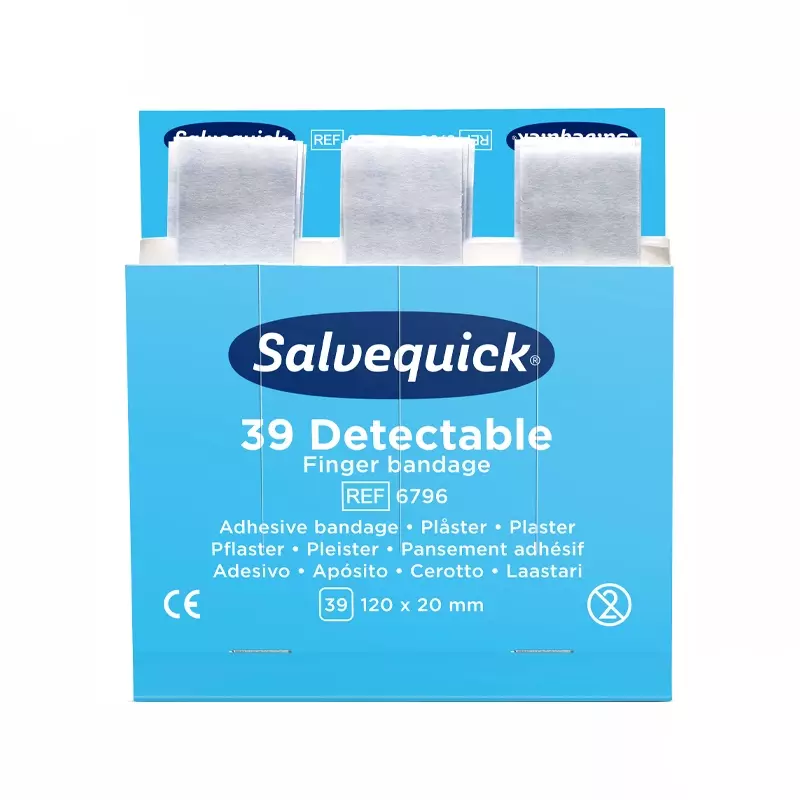 Cederroth Salvequick 6796 pleisters detecteerbaar blauw