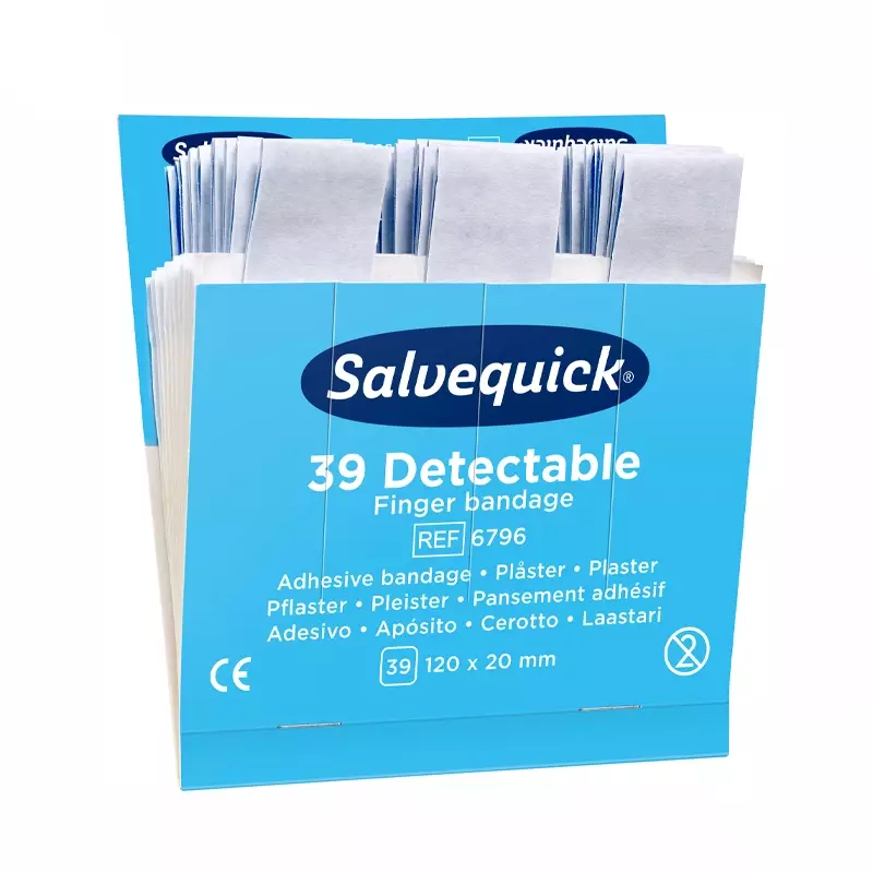 Cederroth Salvequick 6796 pleisters detecteerbaar blauw
