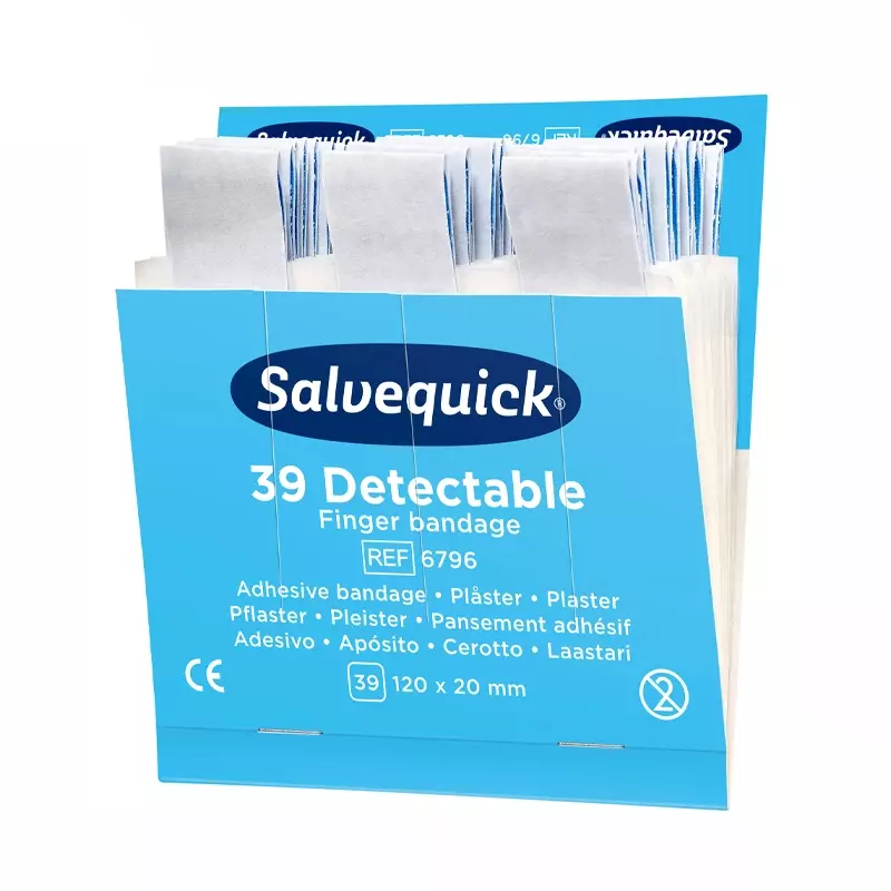 Cederroth Salvequick 6796 pleisters detecteerbaar blauw