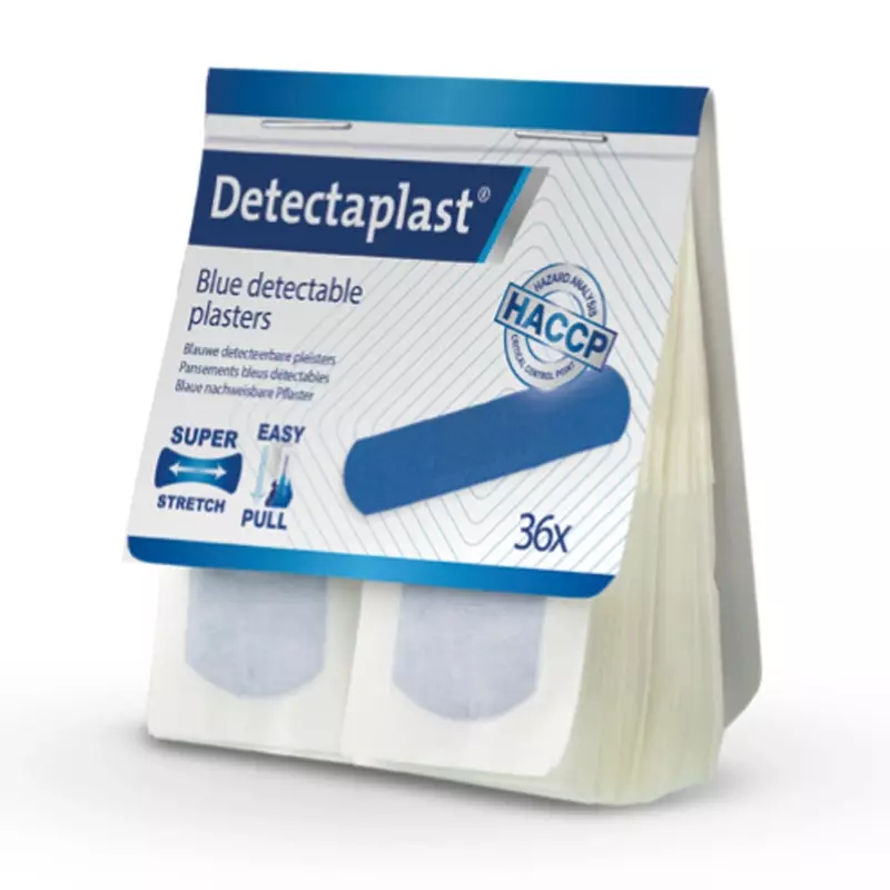 Pansements élastiques Detectaplast Tear&Wear détectables 25 x 72 mm