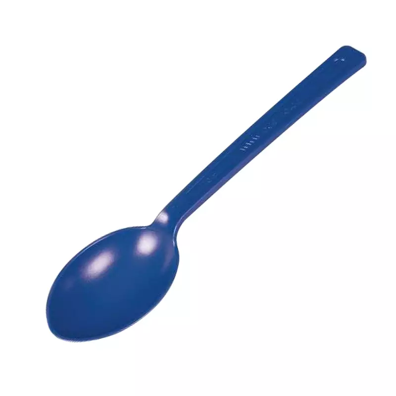 Cuillère échantillon stérile détectable PS 127 mm 2,5 ml bleue