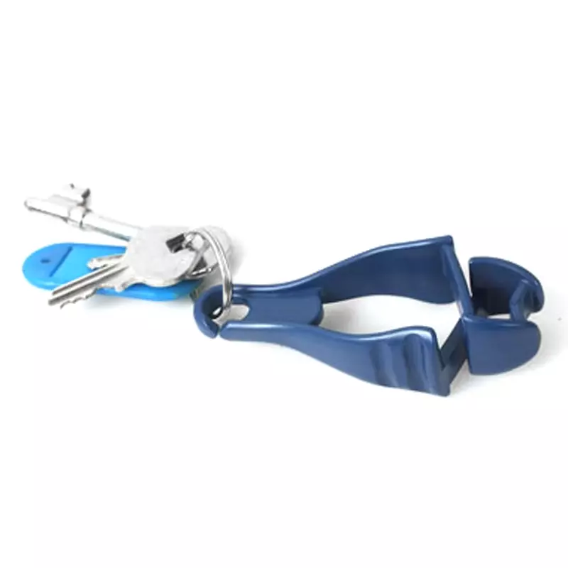 Pince de sécurité détectable par clip de ceinture bleu