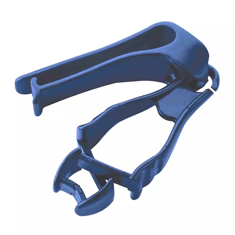Pince de sécurité détectable par clip de ceinture bleu