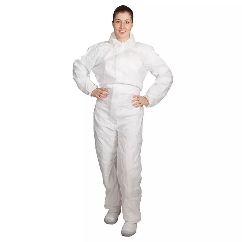Disposable coverall with anti-static collar Propguard white size L