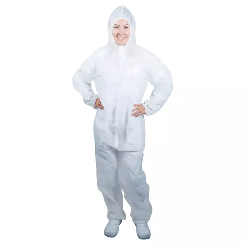 Wegwerpoverall antistatisch capuchon Propguard wit maat 2XL